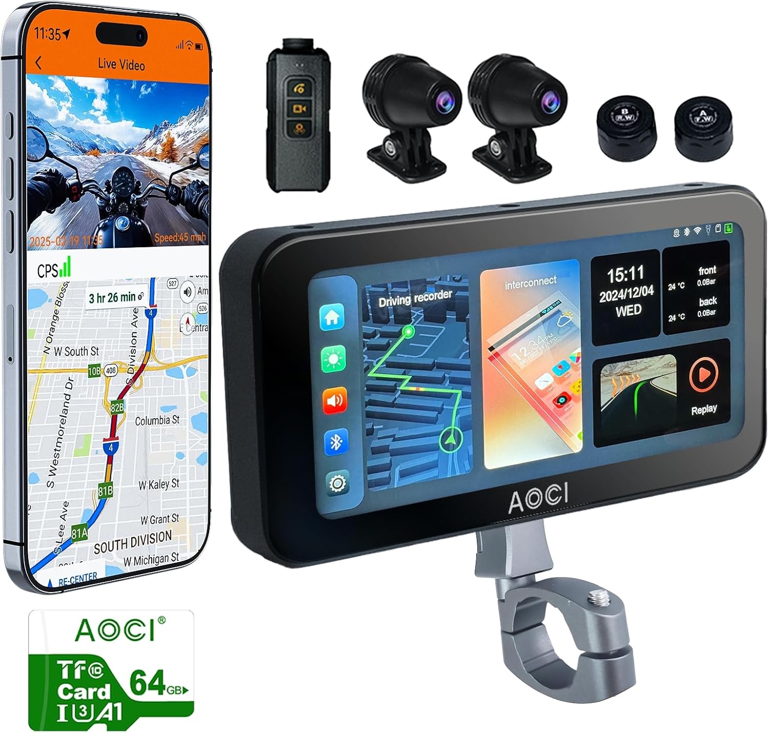 Aoocci C6 Pro Motorcycle GPS