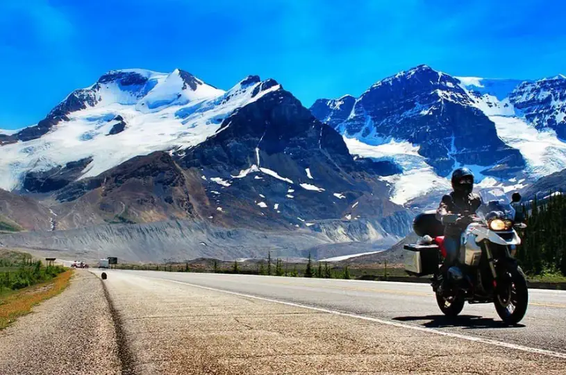 A Canadian Rockies motorcycle adventure is out of this world.