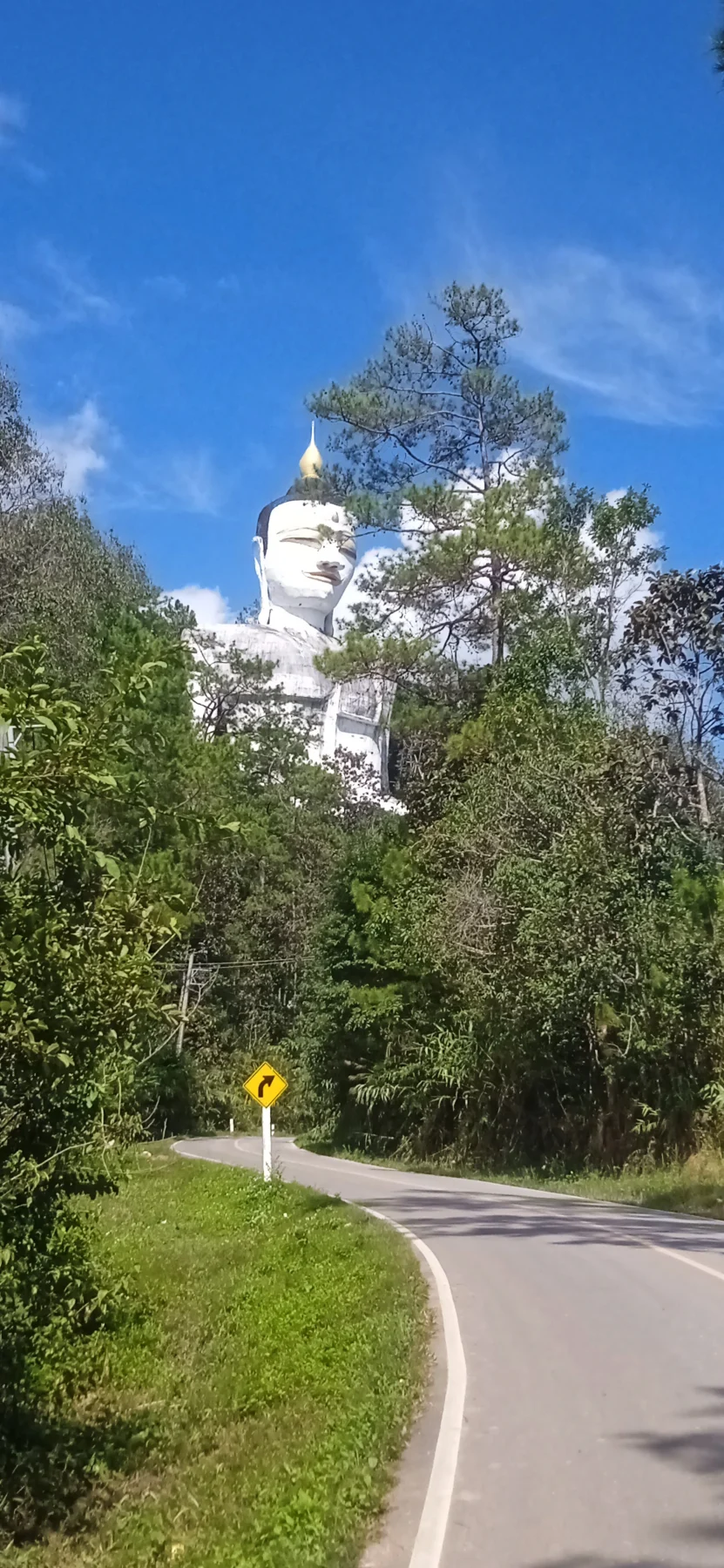 largest Buddha statue in the region, standing 35 meters tall
