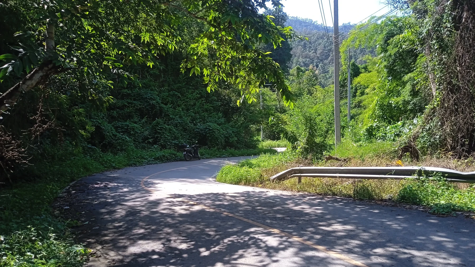 Little traffic,very green and some nice twisties