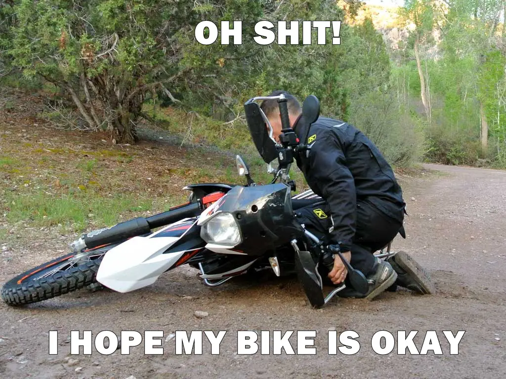oh shit i hope my bike is okay