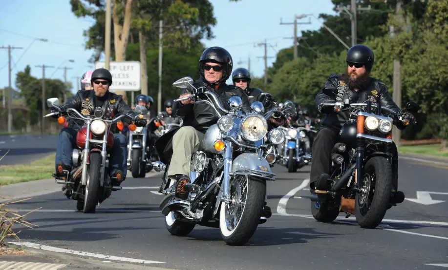 riders on motorcycles wearing leather jackets